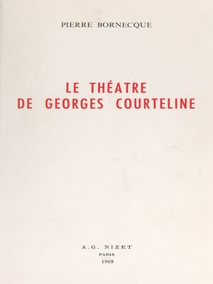 cover image of Le théâtre de Georges Courteline